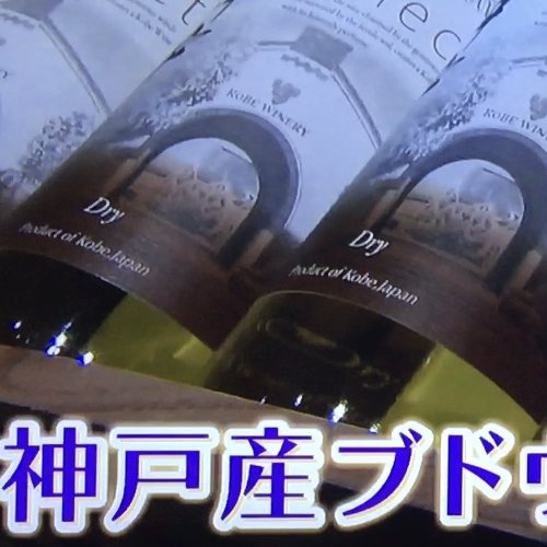 テレビで神戸ワインが放映されました